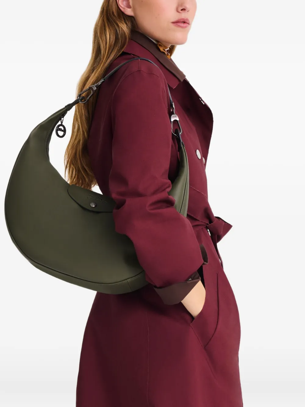 Longchamp Le Pliage Xtra grote schoudertas met omslag - Groen