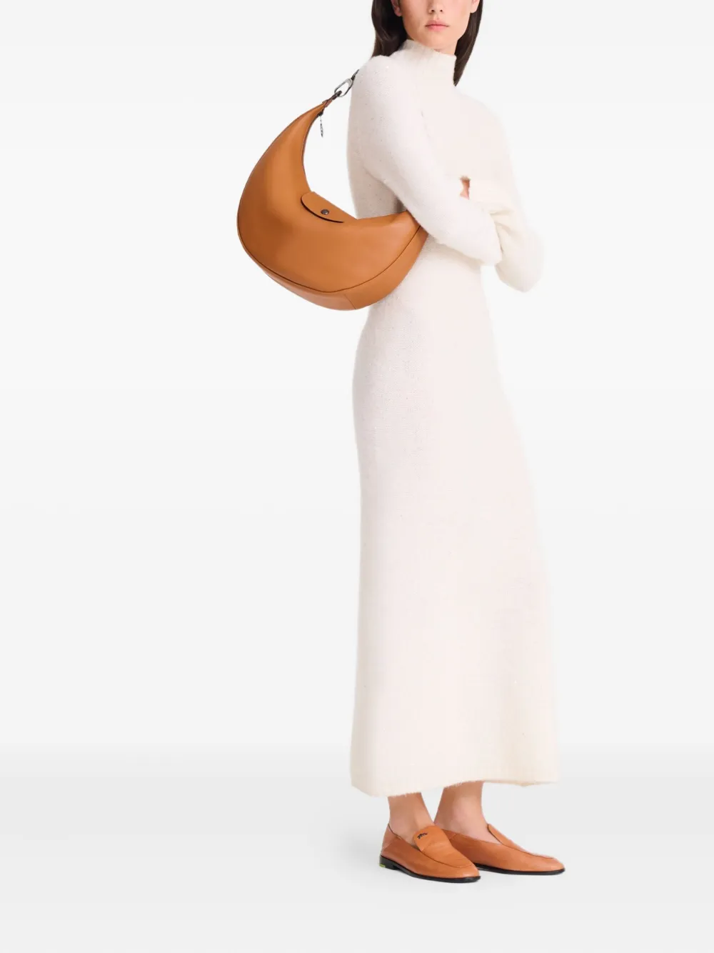 Longchamp Le Pliage Xtra L schoudertas met omslag - Oranje