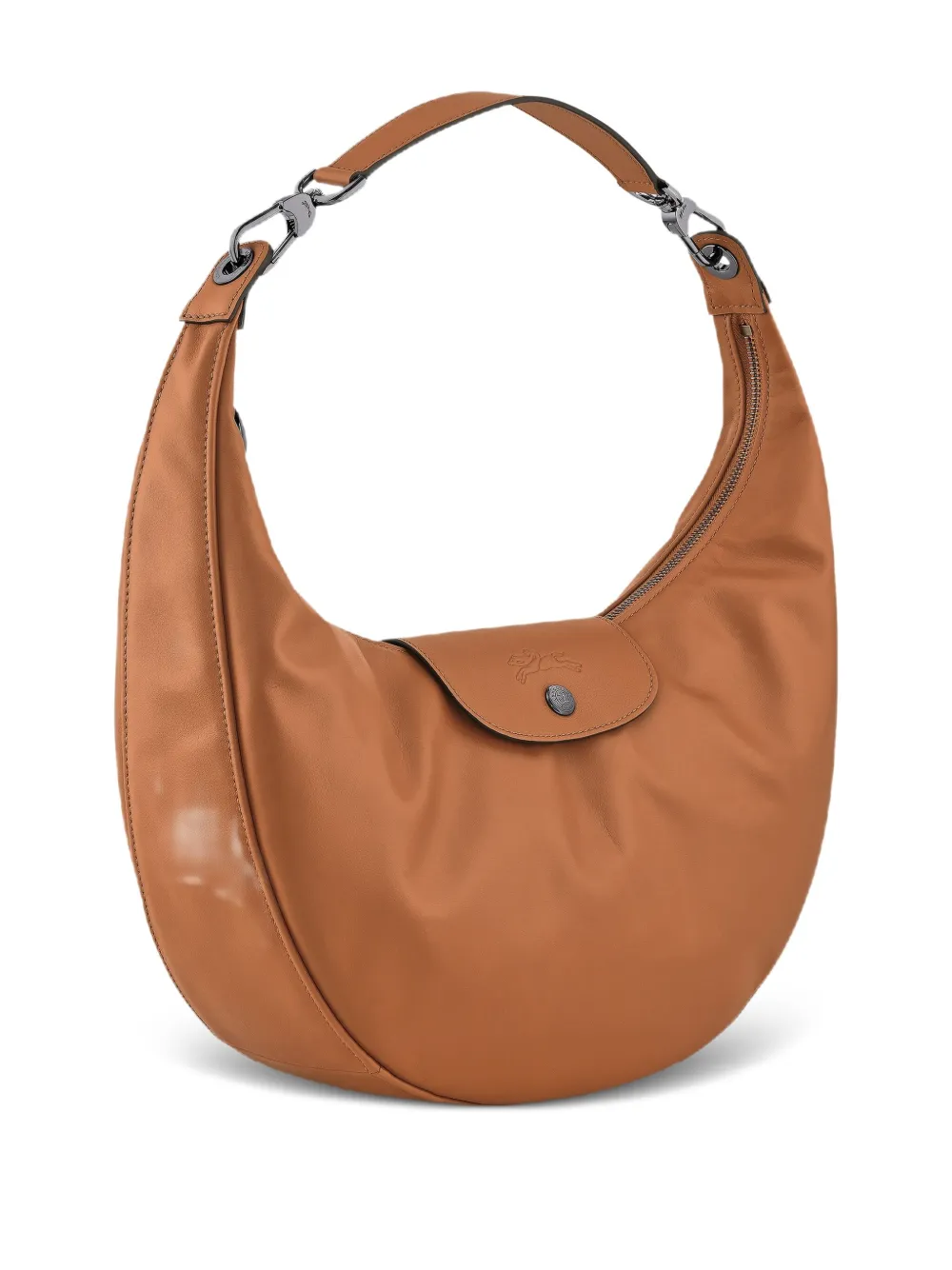 Longchamp Le Pliage Xtra L Flap Chain Shoulder Bag In Brown