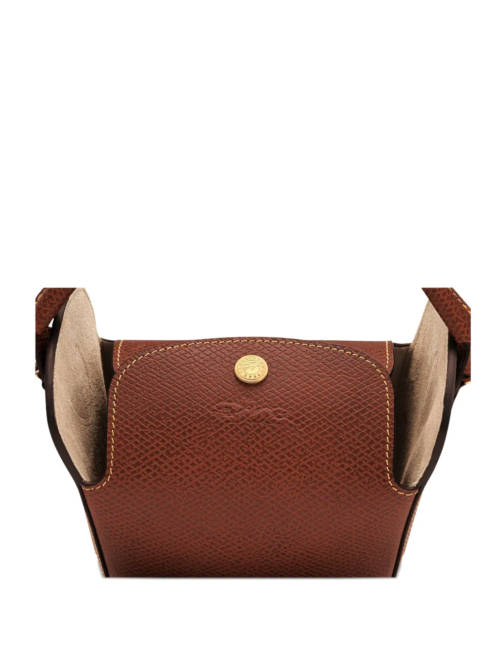 Longchamp Borsa a secchiello Épure Pop Corn mini - Marrone