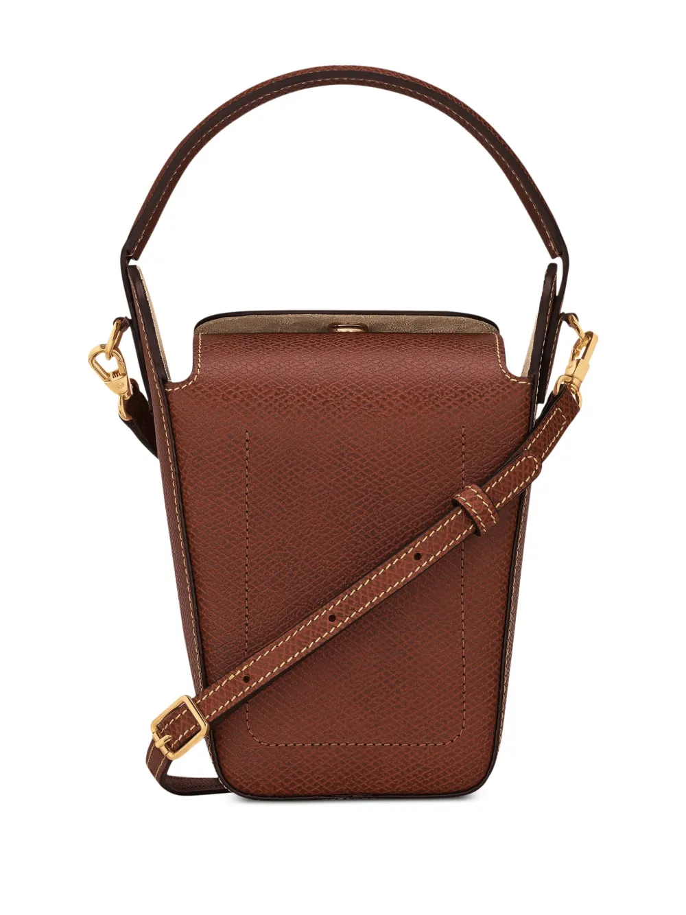 Longchamp Épure Pop Corn 迷你水桶包 In Brown