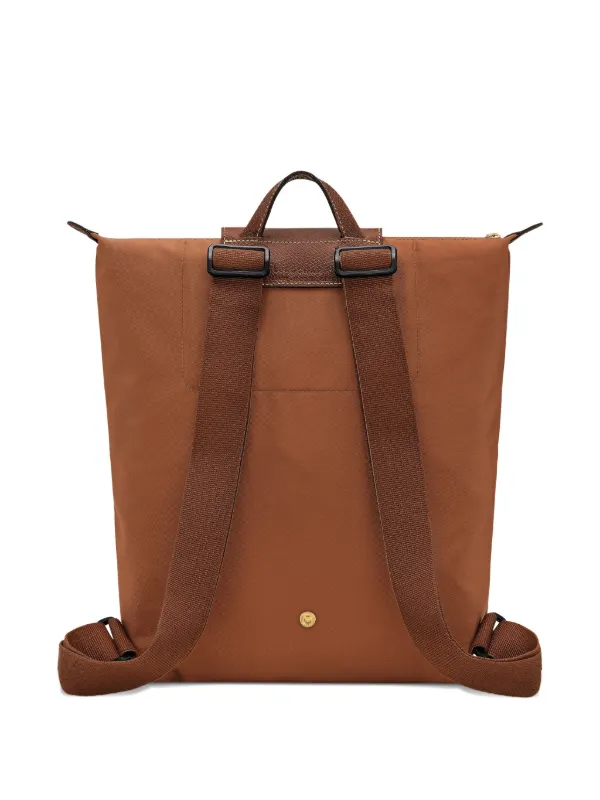 backpack longchamp leather Backpack M Le Pliage Original Cognac Longchamp