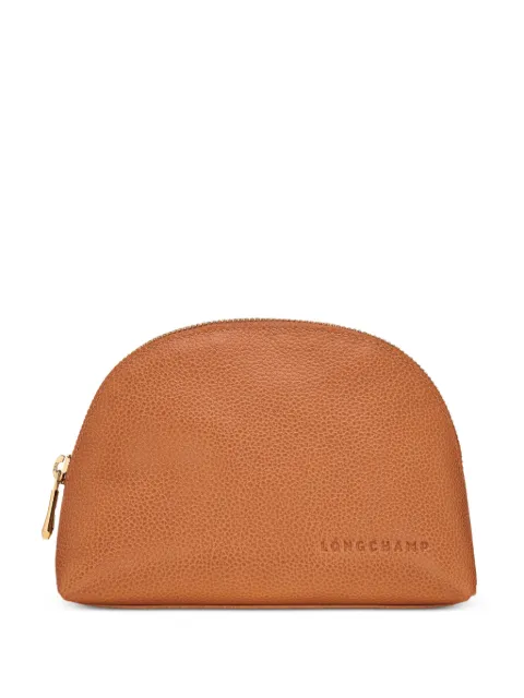 Longchamp Le Foulonné grained-leather pouch