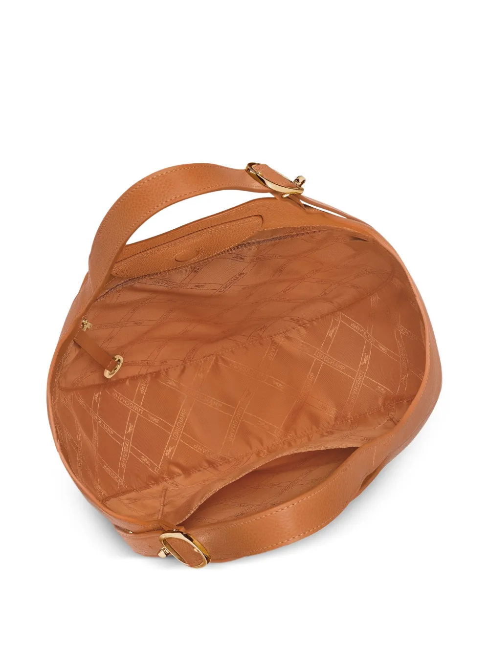 Longchamp Le Foulonné Xl 粒面皮质托特包 In Brown