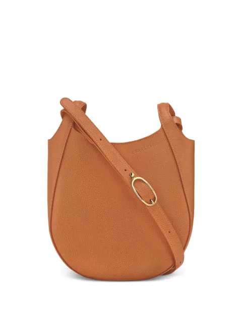 Longchamp small Le Foulonné grained-leather crossbody bag