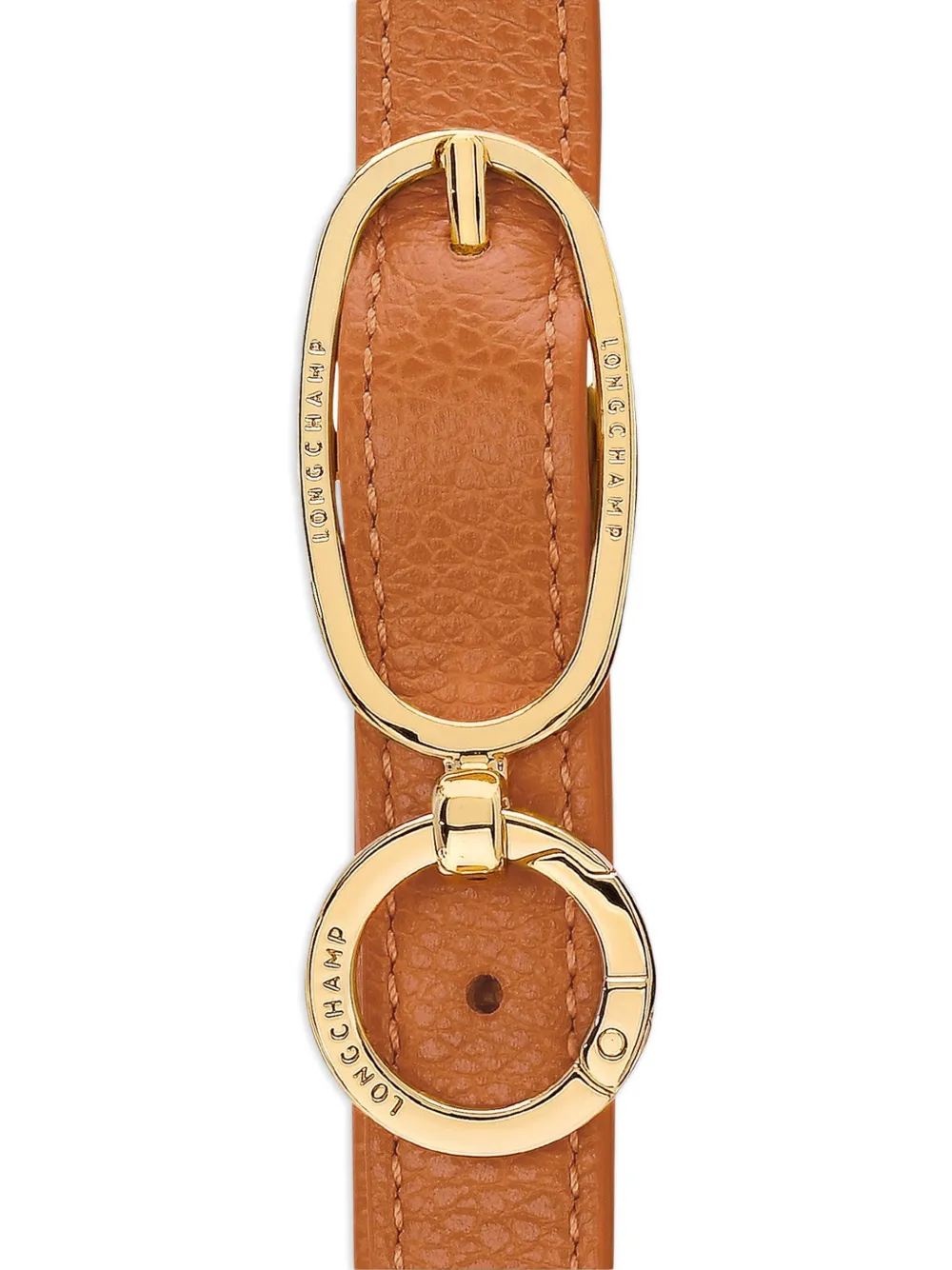 Longchamp Le Foulonné 粒面皮质小号斜挎包 In Brown