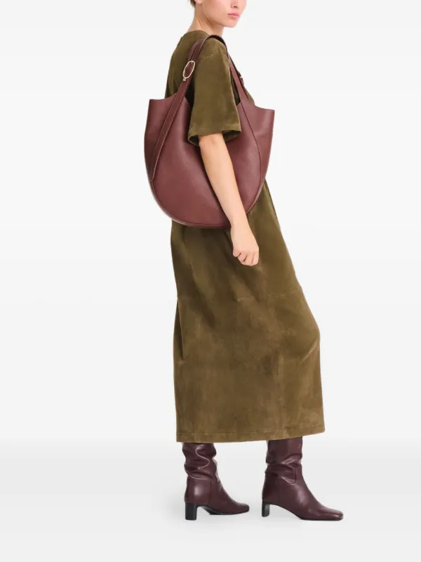 Longchamp Le Foulonné XL grained-leather Tote Bag | Brown | FARFETCH