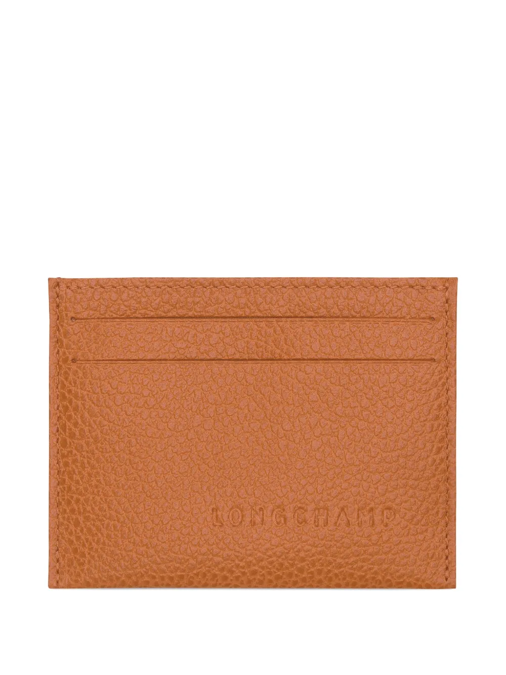 Longchamp Le Foulonné leren pasjeshouder - Oranje