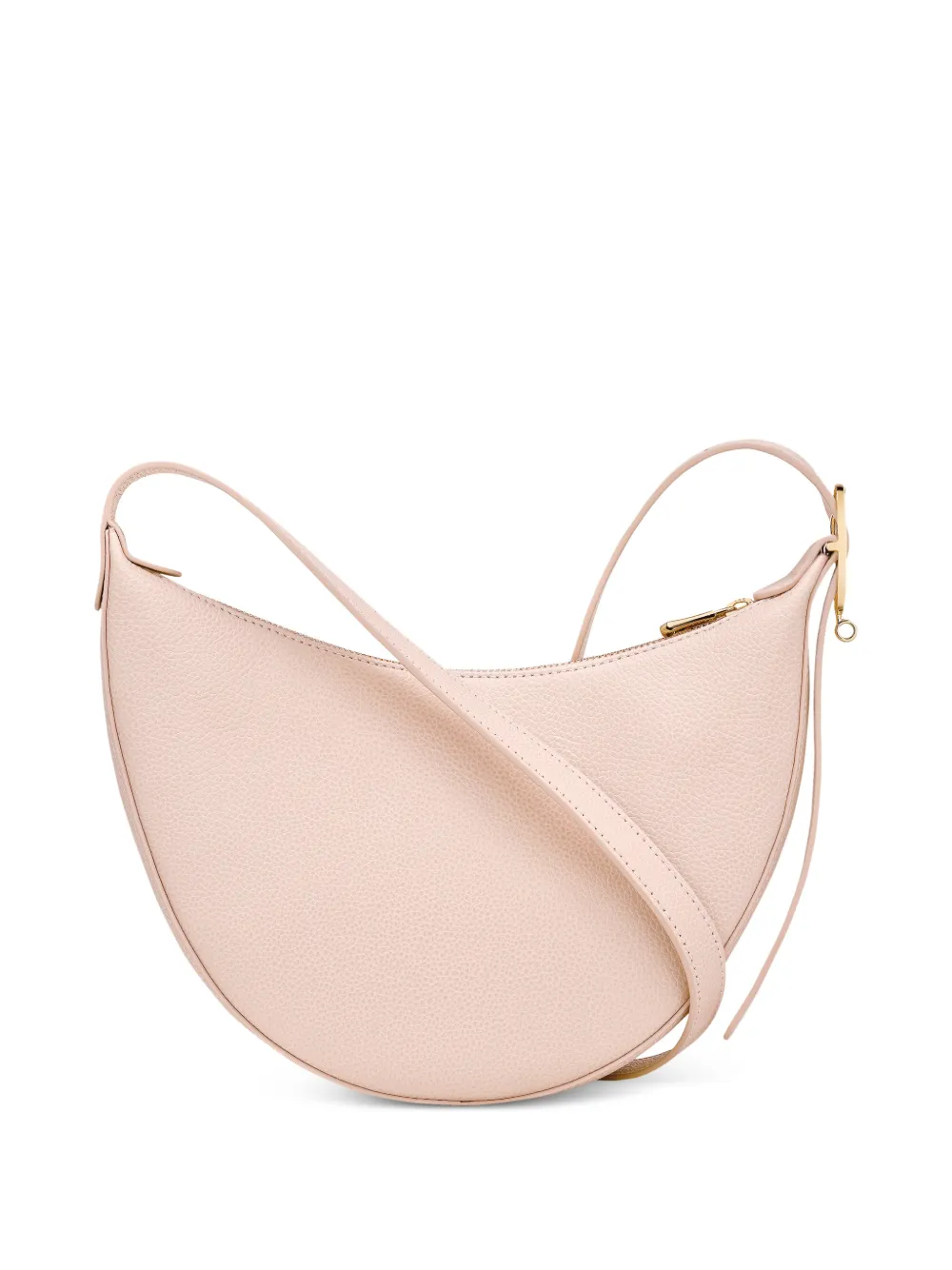 Longchamp Kleine Le Foulonné crossbodytas van bewerkt leer Roze