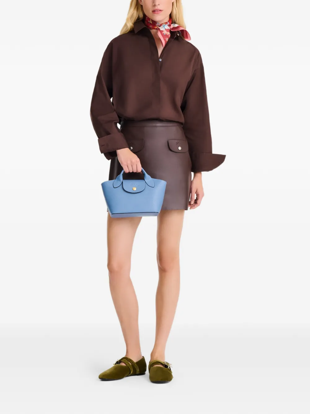 Longchamp Épure XS shopper - Blauw