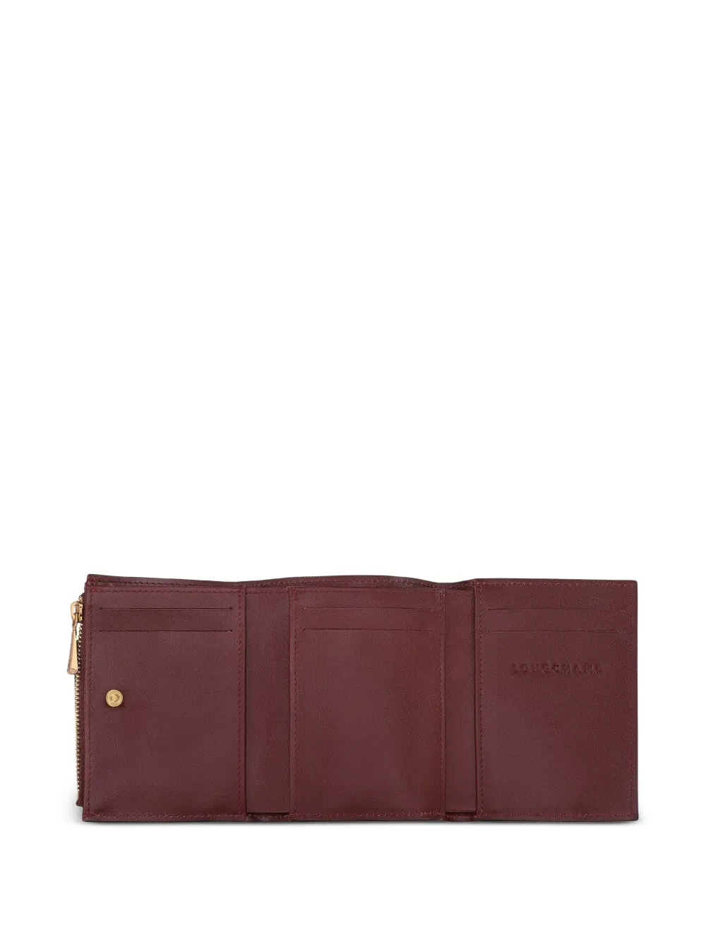 Longchamp Épure Compact portemonnee met rits Rood