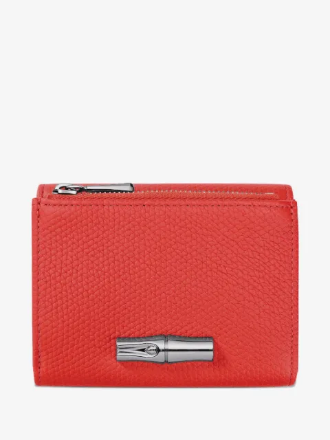 Longchamp Le Roseau compact wallet