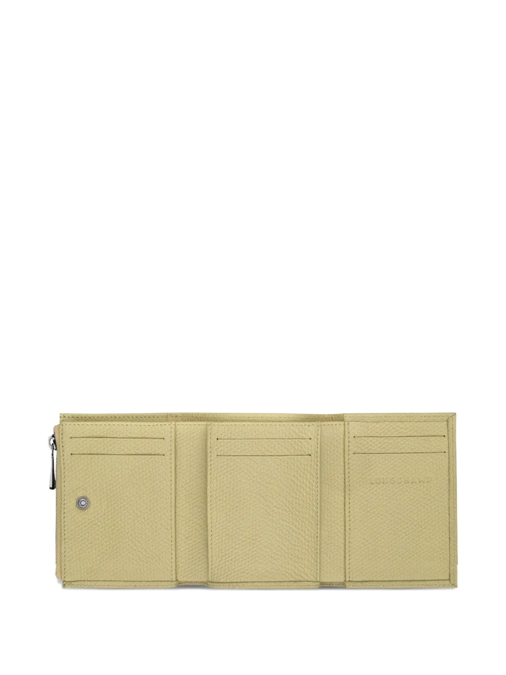  Longchamp Le Roseau Compact Wallet - Neutrals 