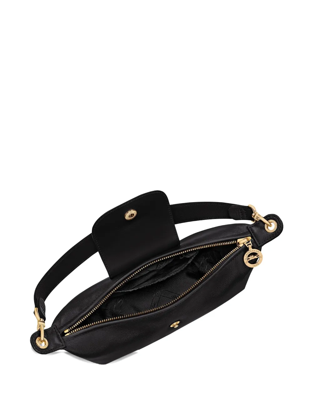Longchamp Le Pliage Xtra S Flap Shoulder Bag In Black