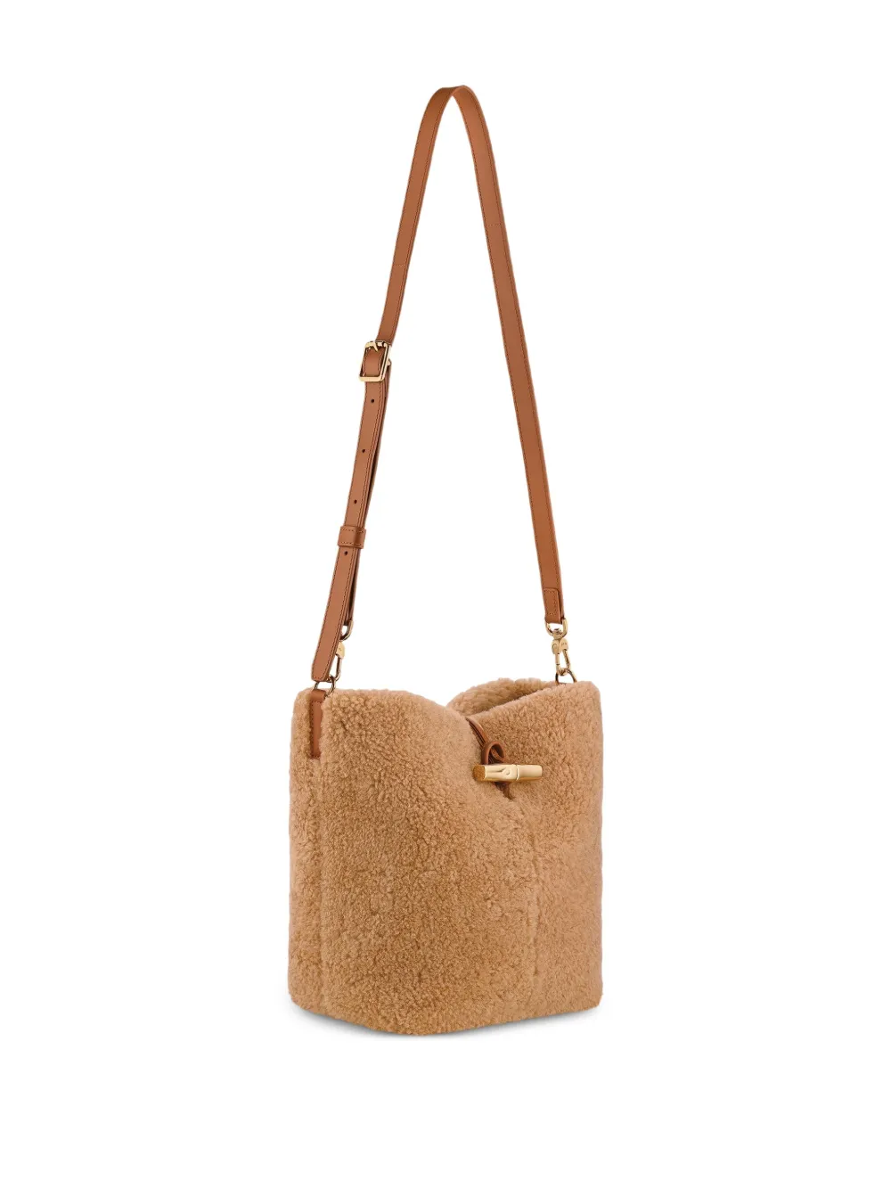 Longchamp Small Le Roseau Bucket Bag In Neutral