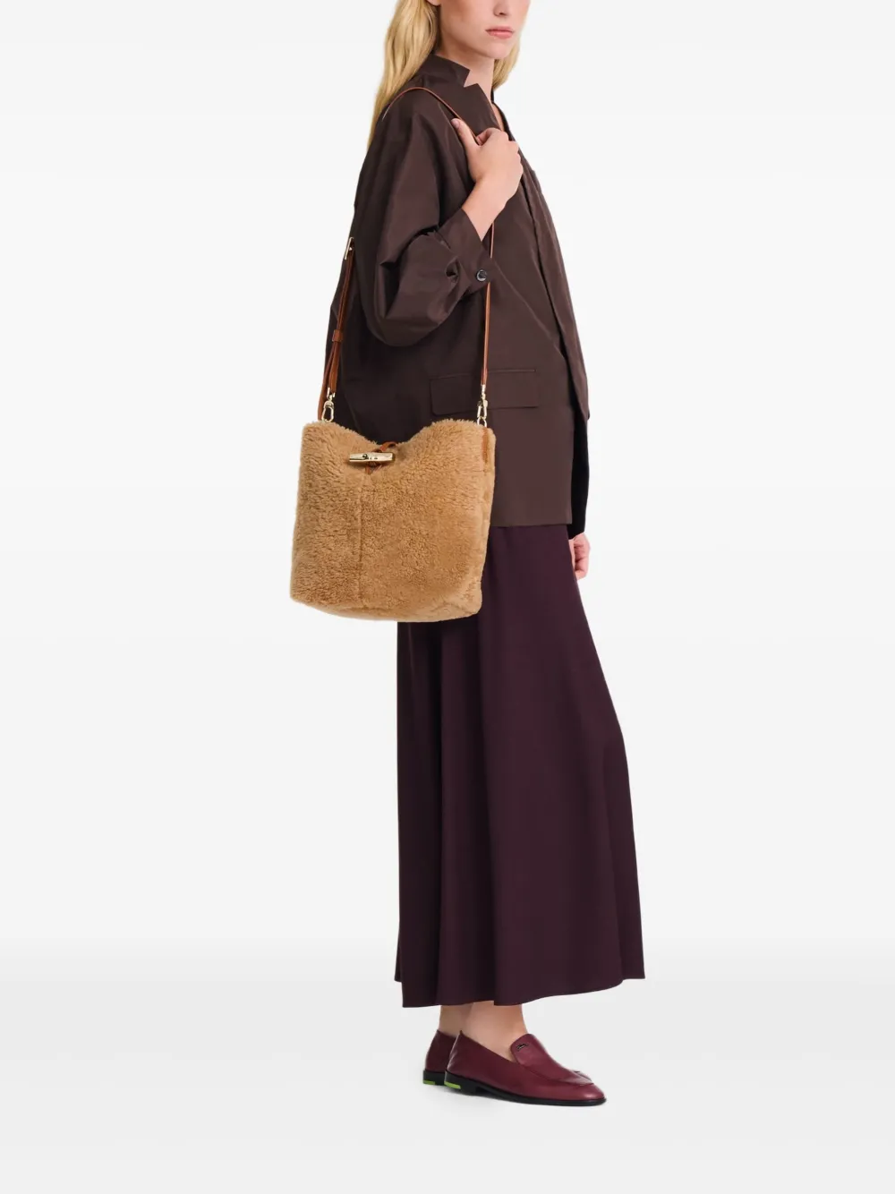 Longchamp small Le Roseau bucket bag | Image 2