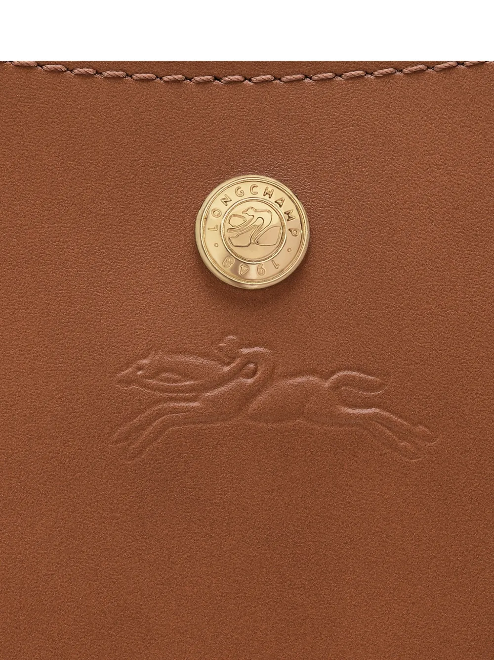 Longchamp Épure kleine schoudertas met logo-reliëf Bruin
