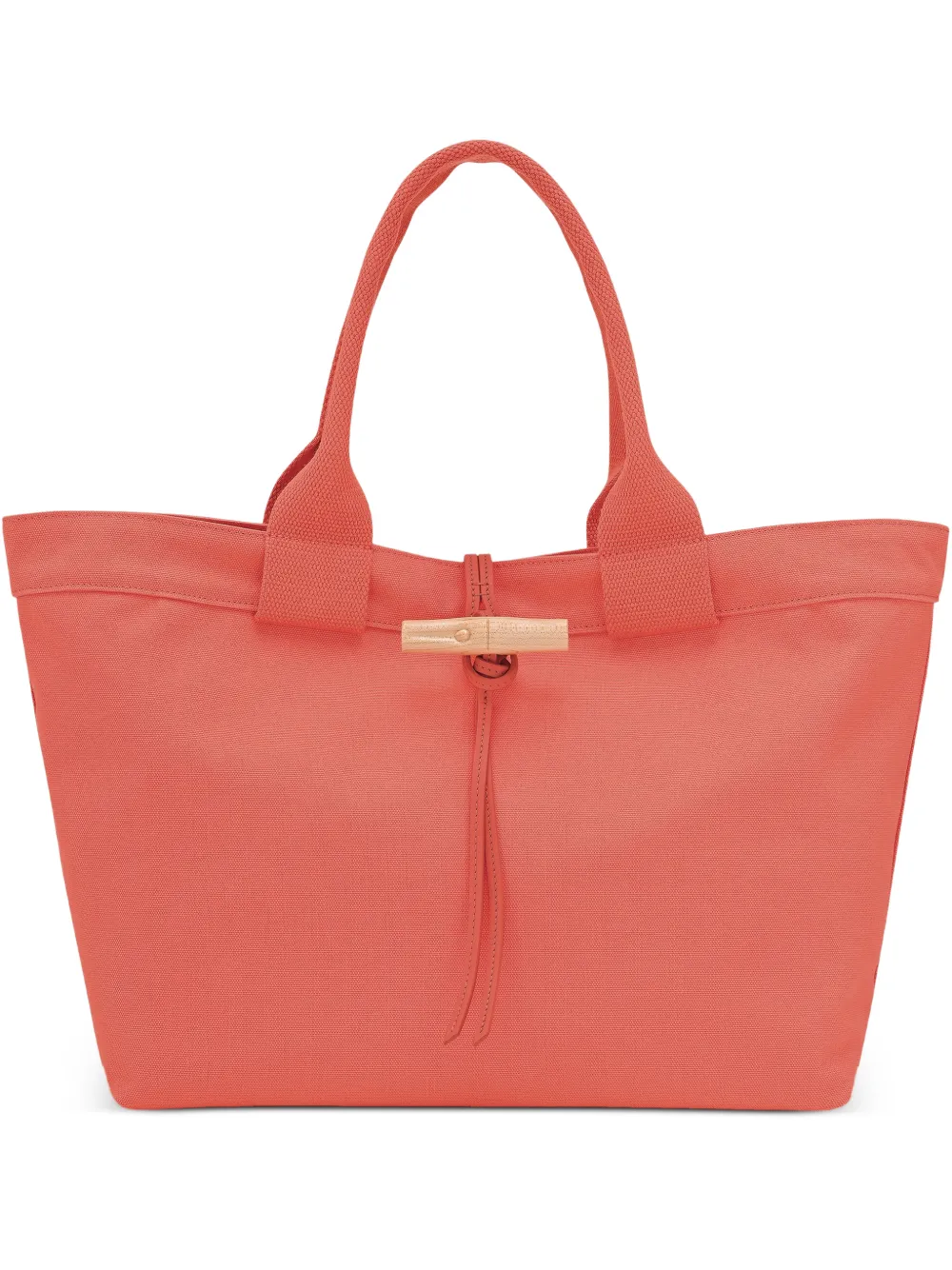 Longchamp Borsa tote Le Roseau grande - Arancione