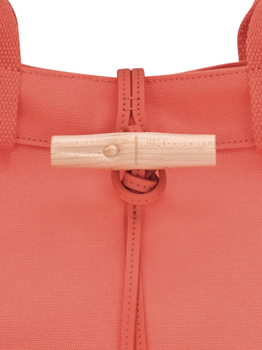 Longchamp Le Roseau grote shopper Oranje