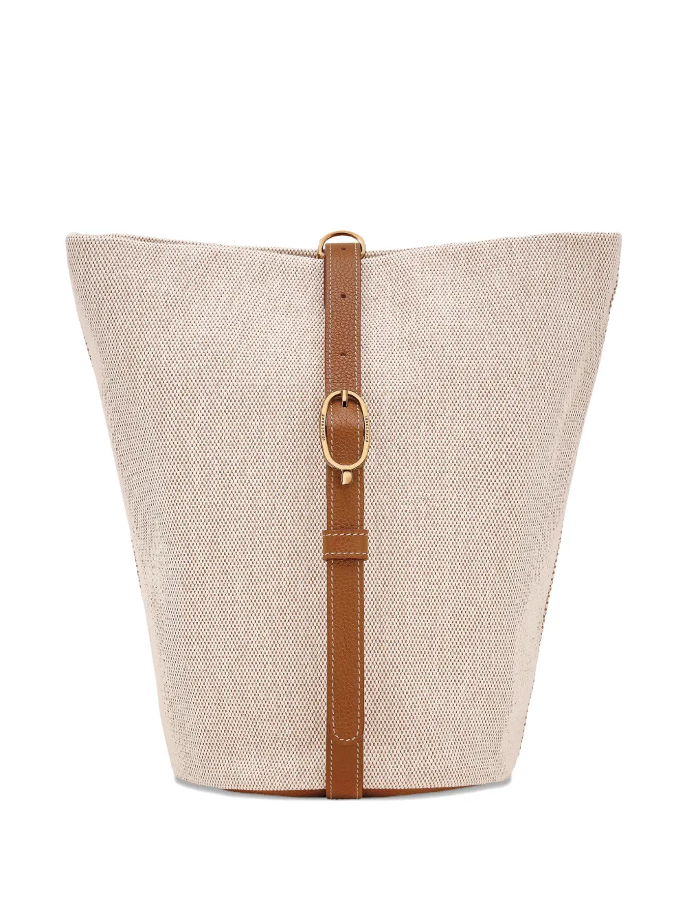 Longchamp L Le Foulonné kleine bucket-tas Beige