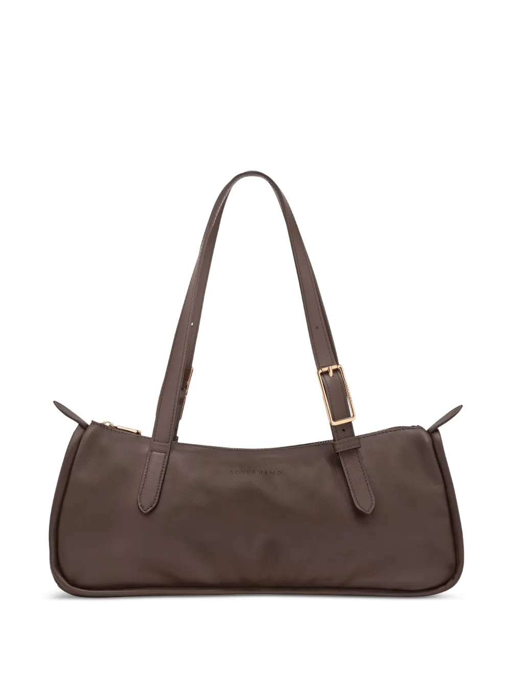Longchamp Borsa a spalla con fibbia - Marrone