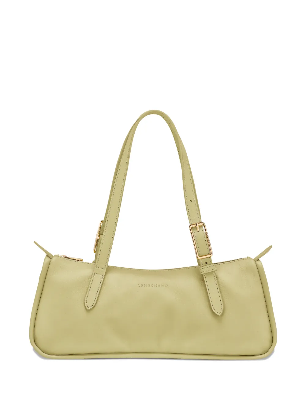 Longchamp Borsa a spalla con zip - Verde