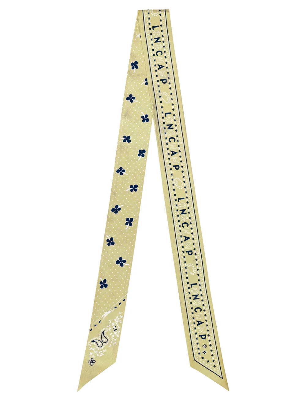 Longchamp French Bandana Scarf - Green 