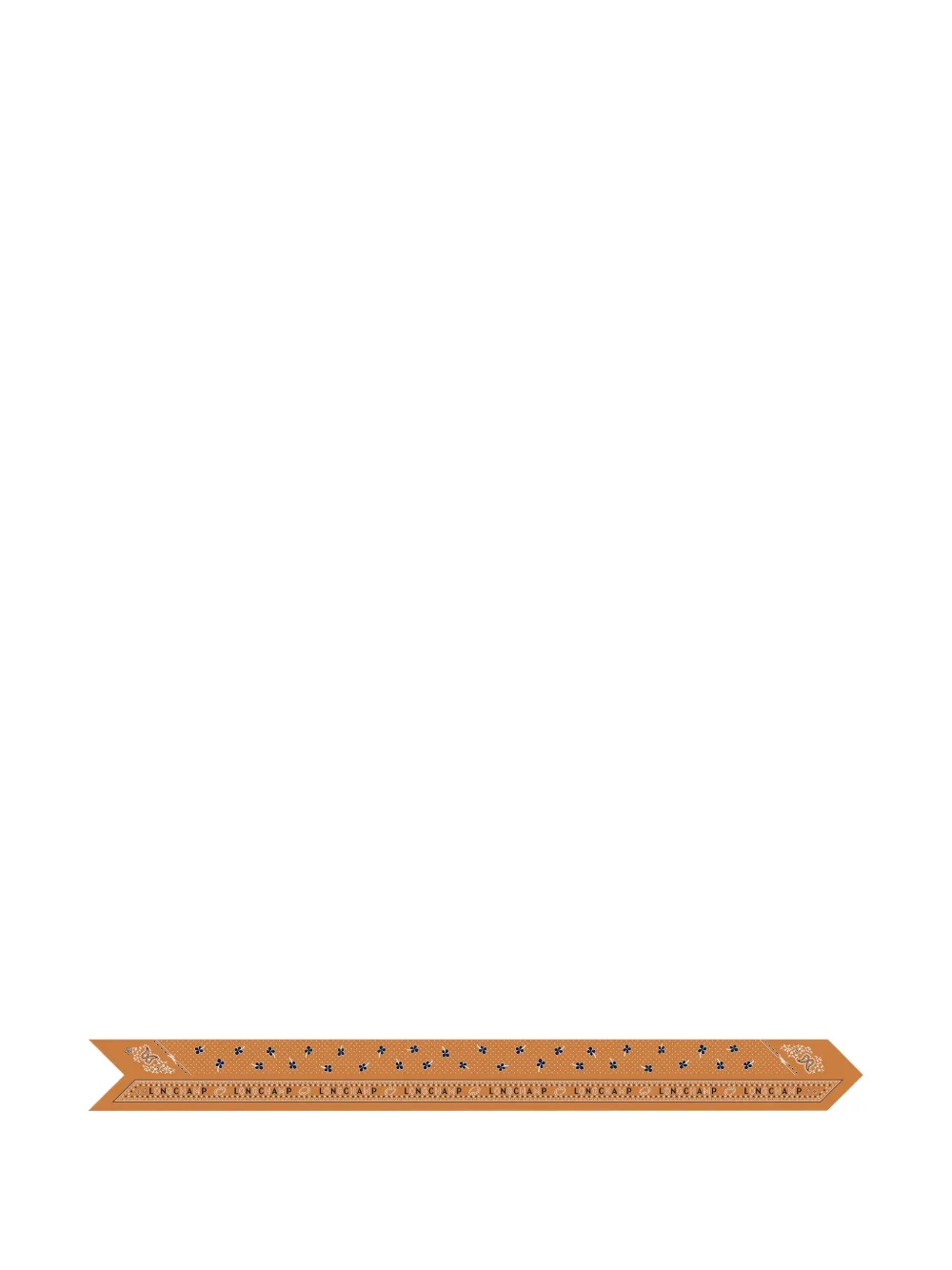 Longchamp Foulard French Bandana in seta - Arancione