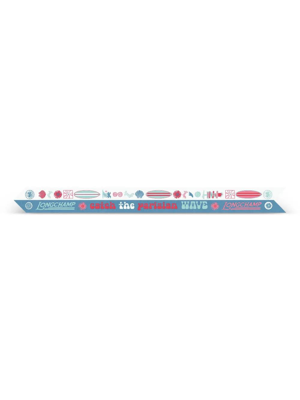 Longchamp Printed Headband In Blue