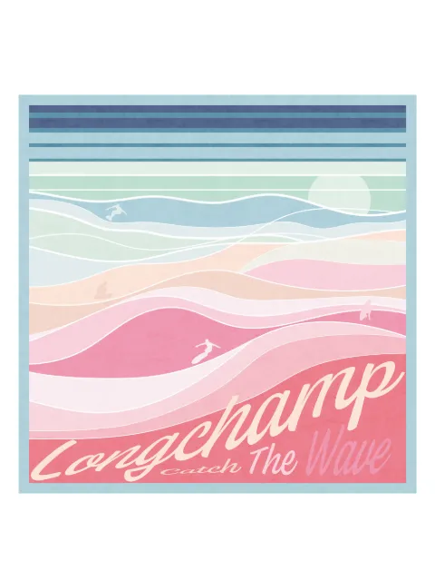 Longchamp mascada de seda En Pleine Vague