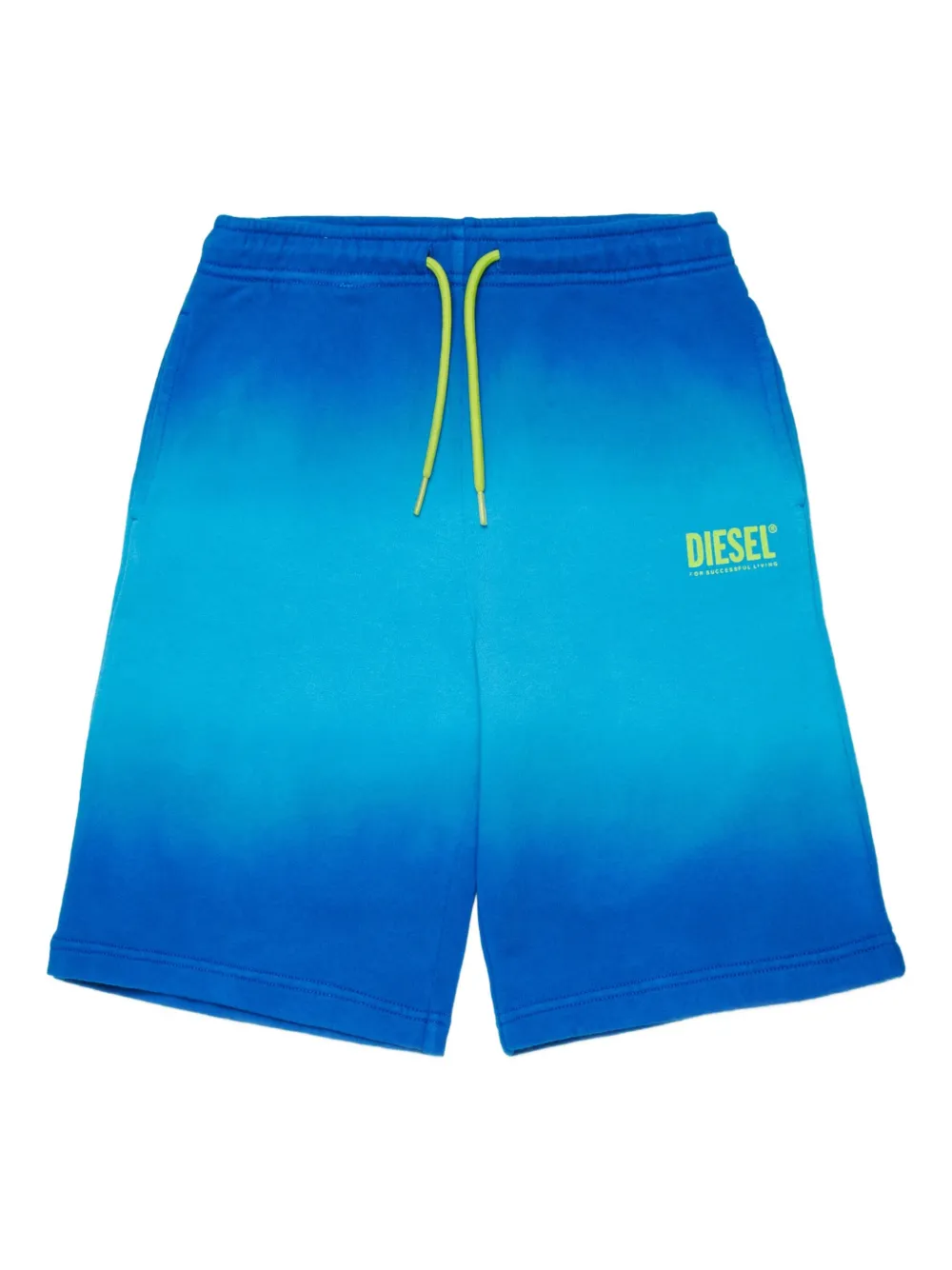 Diesel Kids Shorts con coulisse e logo - Blu