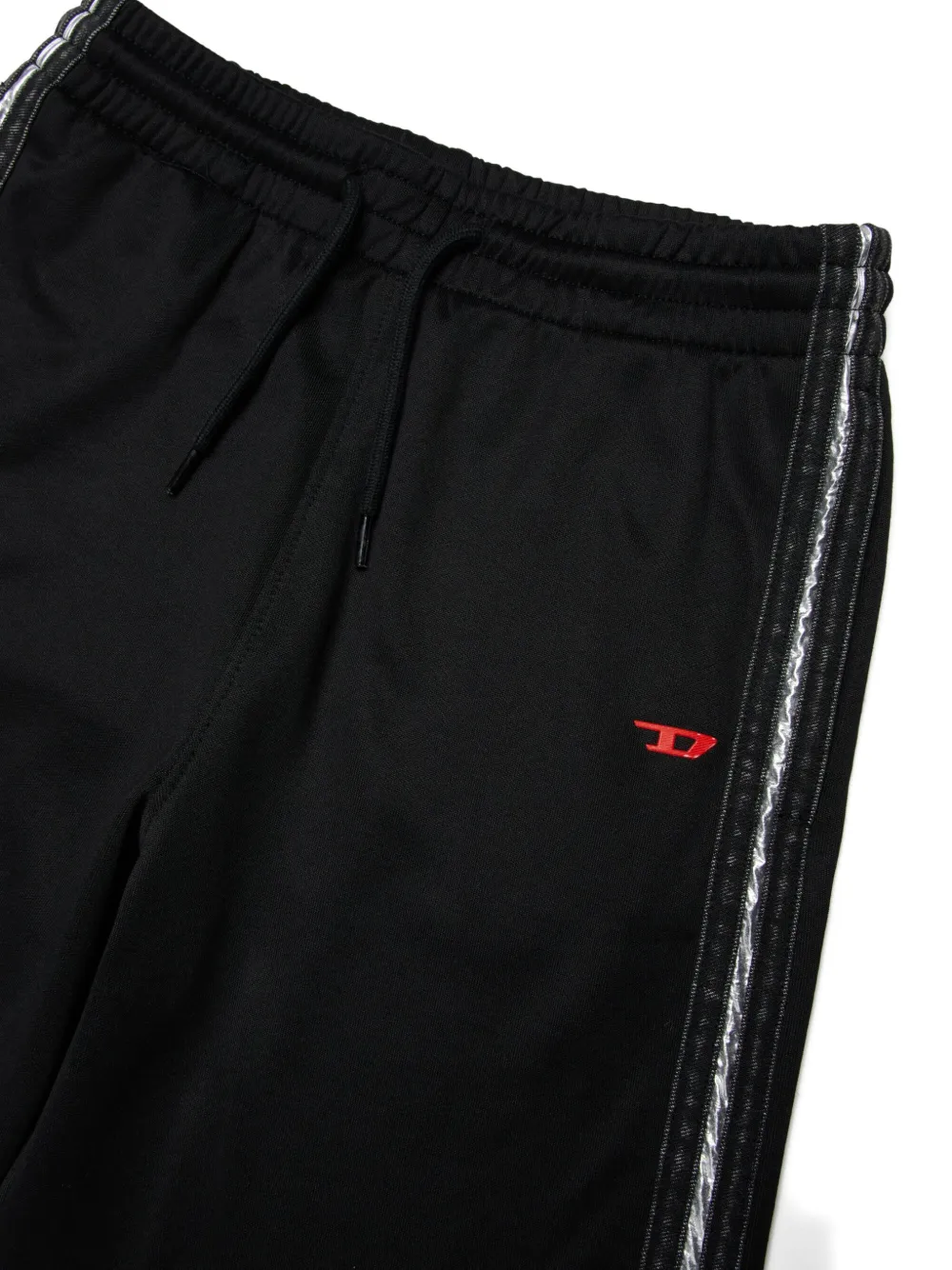 Diesel Kids Pacaron shorts met streepdetail Zwart