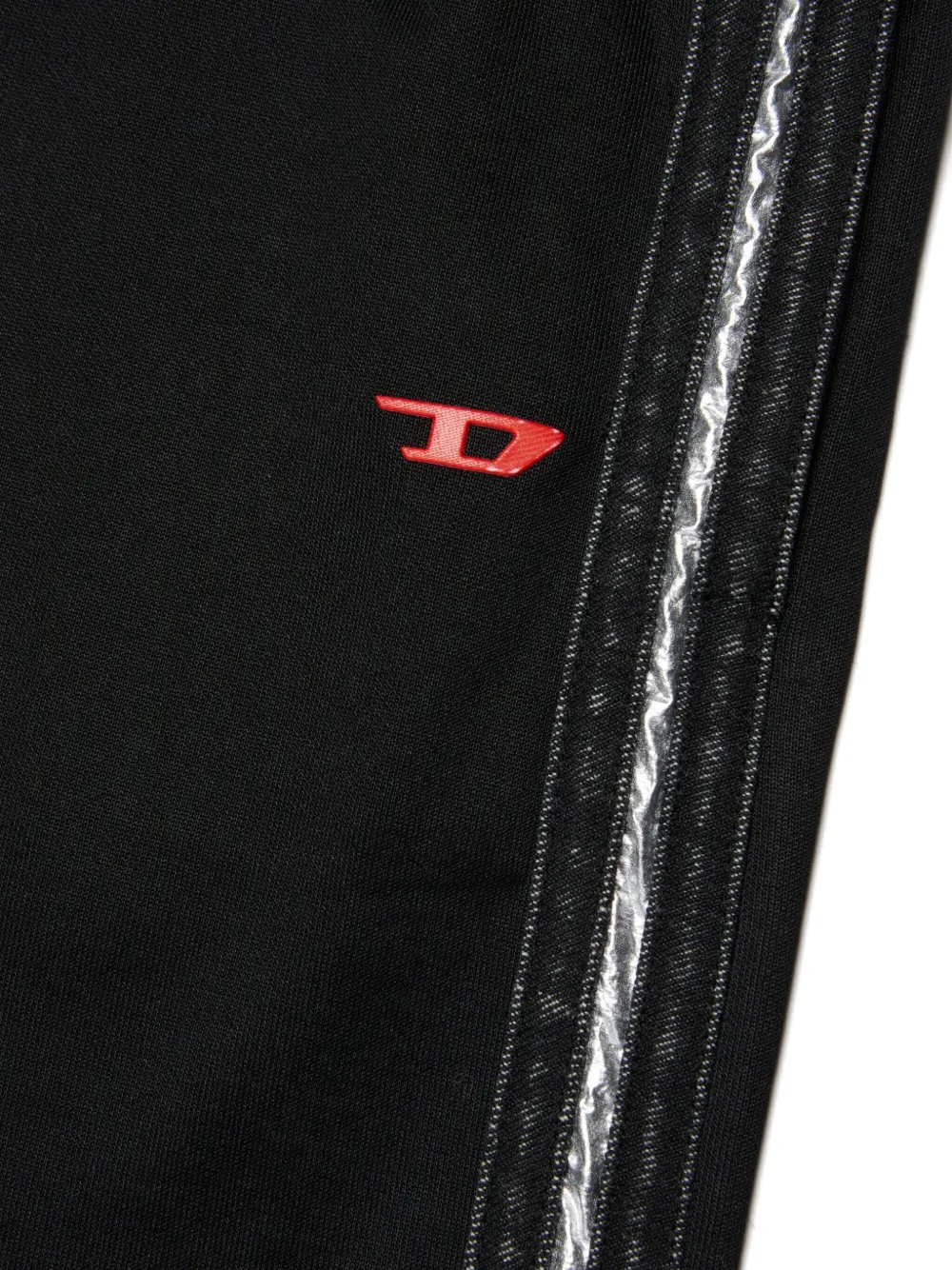 Diesel Kids Pacaron shorts met streepdetail Zwart