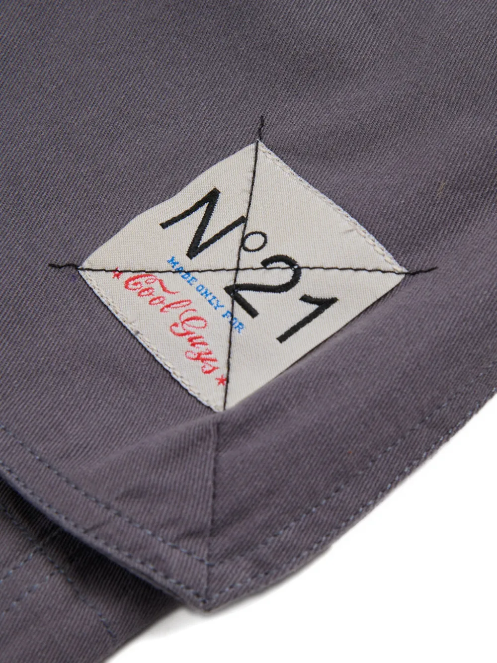  Nº21 Kids Buttoned Cargo Shorts - Grey 