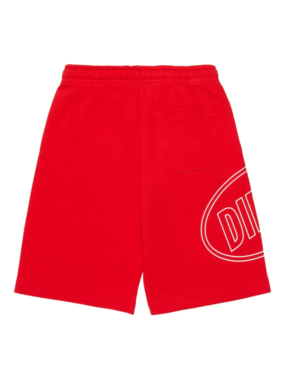  Diesel Kids Pcircle Logo-detail Shorts - Red 