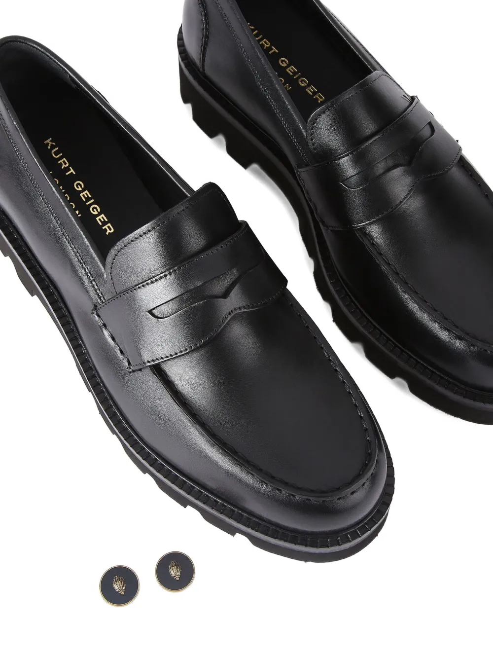 Kurt Geiger London Brampton Penny loafers Zwart