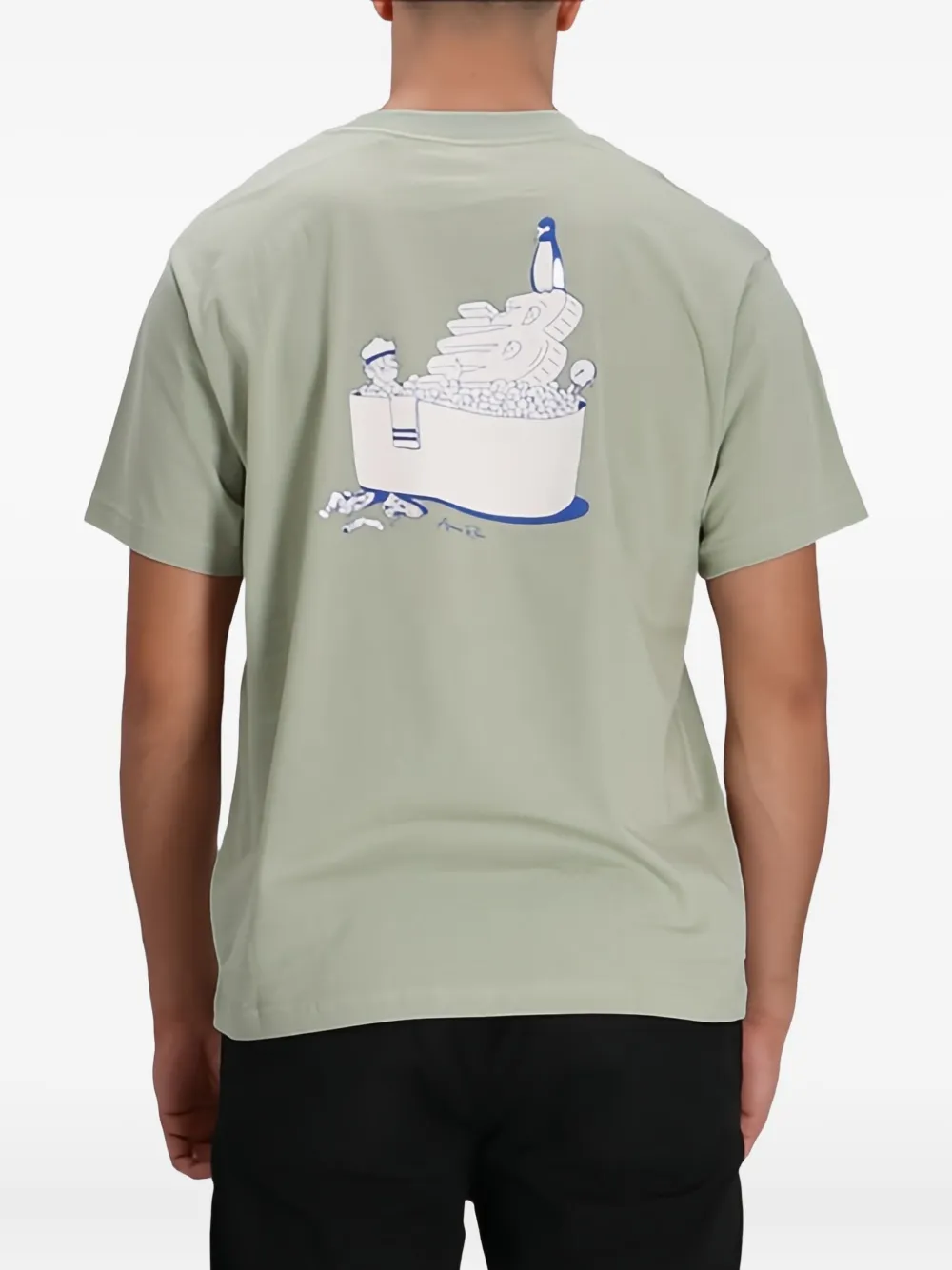 New Balance T-shirt met grafische print Beige