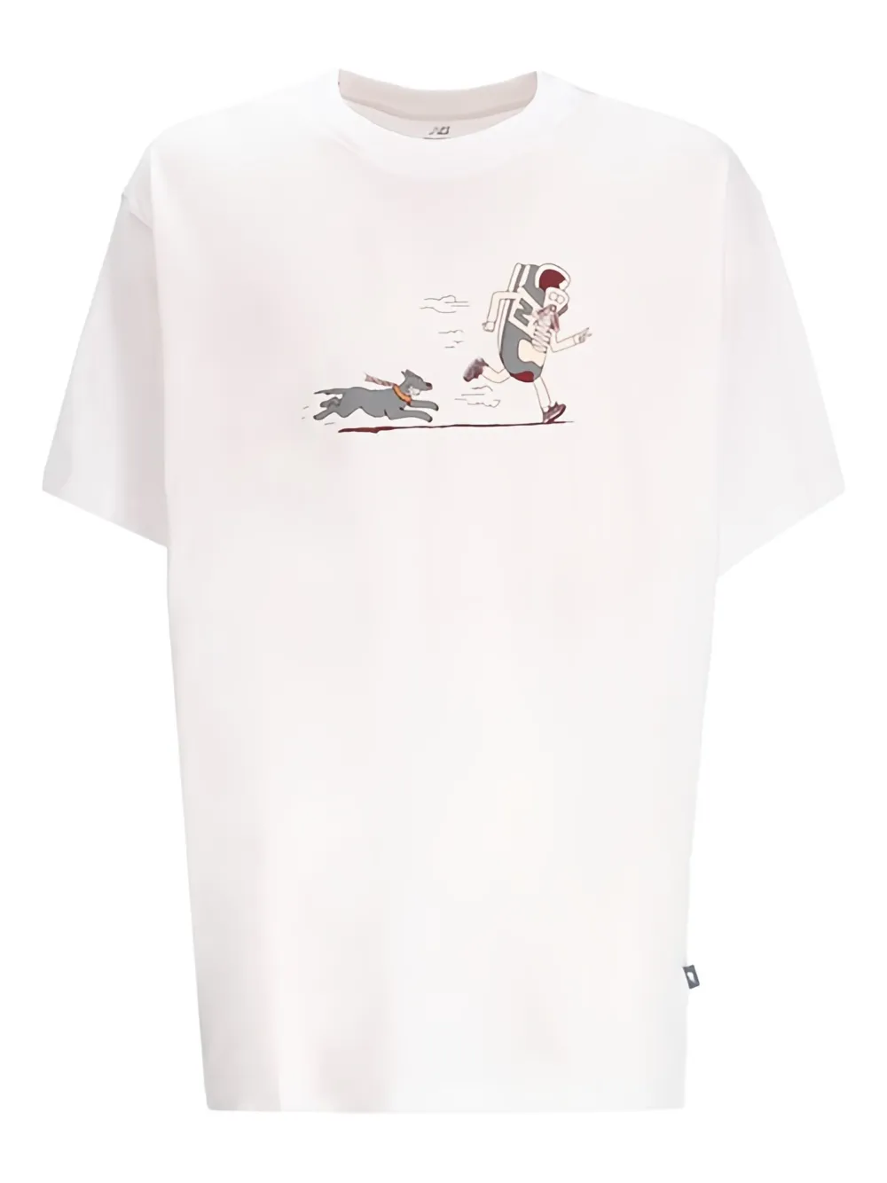 New Balance Newbie Chase T-shirt | White | Image 1