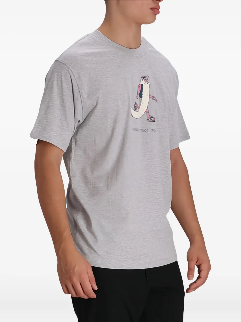 New Balance T-shirt met grafische print Grijs
