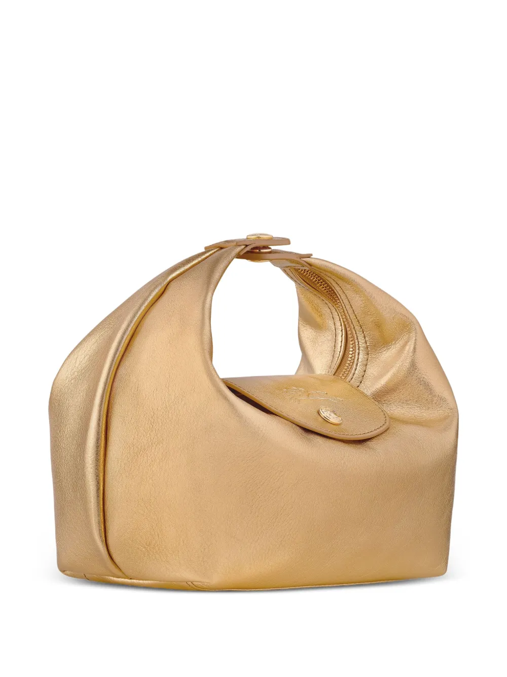 Longchamp Le Pliage Xtra leren mini-shopper Goud