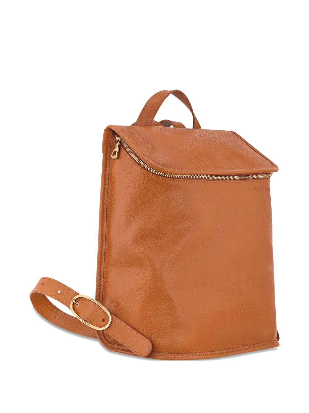 Longchamp Medium Le Foulonné Backpack In Brown