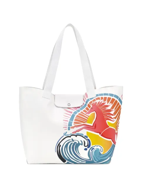 Longchamp L Le Pliage horse-graphic tote bag