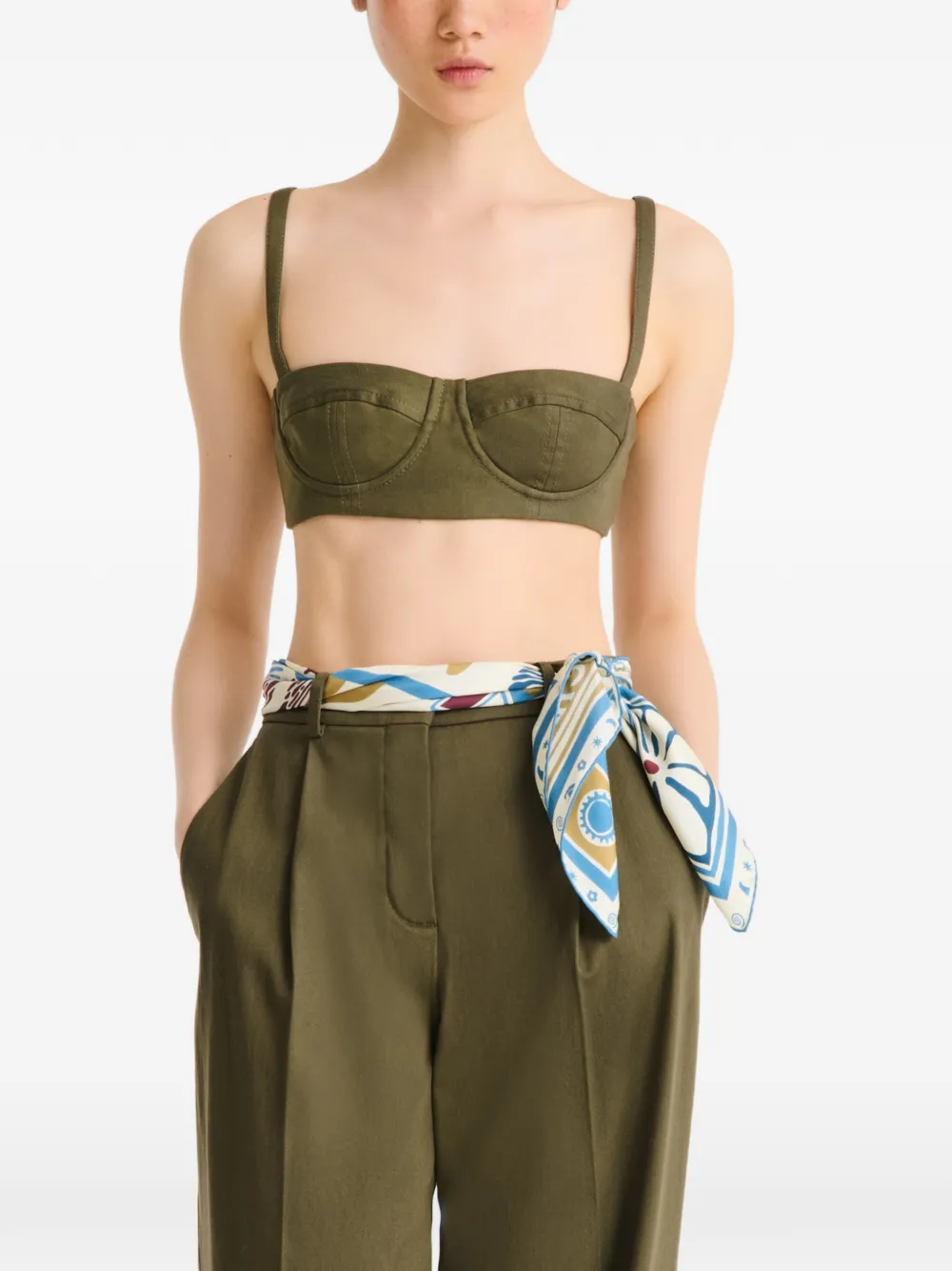 Longchamp Sciarpa Parisian Surf Club - Blu