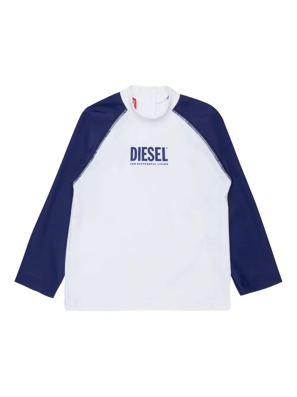 Diesel Kids T-shirt a maniche lunghe - Bianco