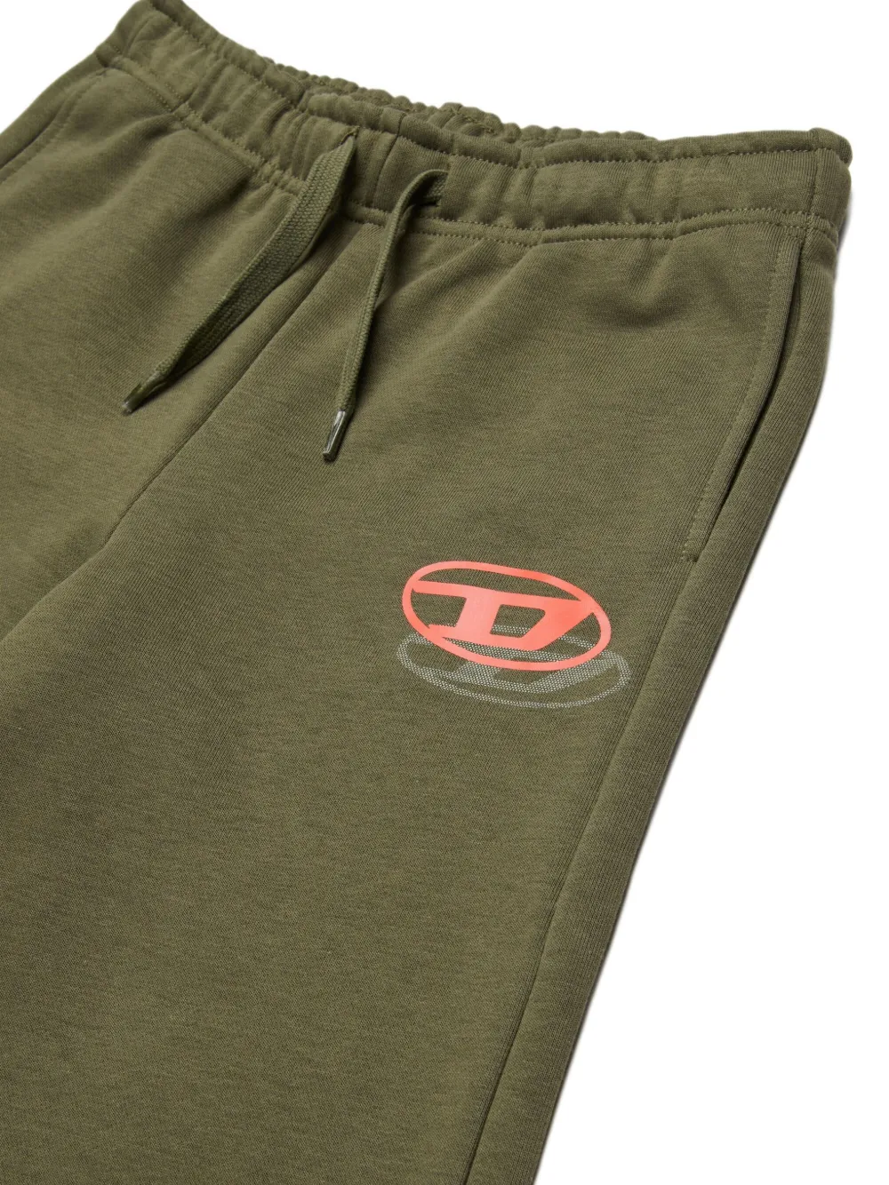 Diesel Psvale Logo-print Shorts In Green