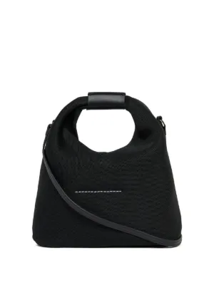 MM6 Maison Margiela Kids stitch-detailing Shoulder Bag | Black