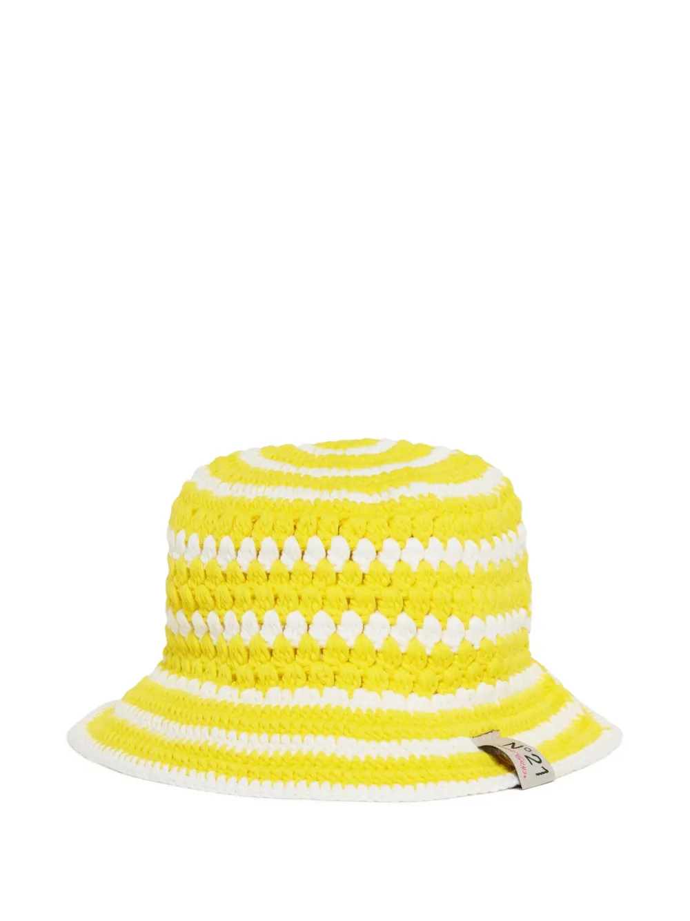 Nº21 Kids Cappello a righe - Giallo