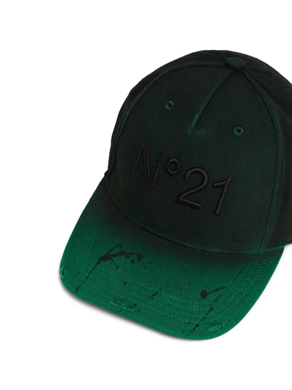 N°21 Logo-detail Baseball Hat In Black