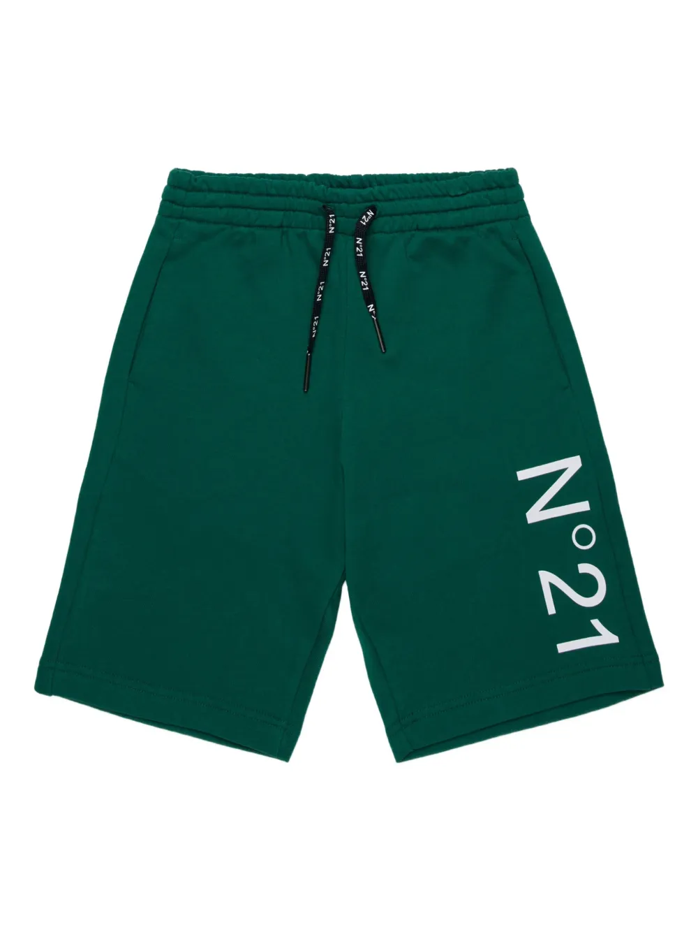 Nº21 Kids logo-print shorts - Verde