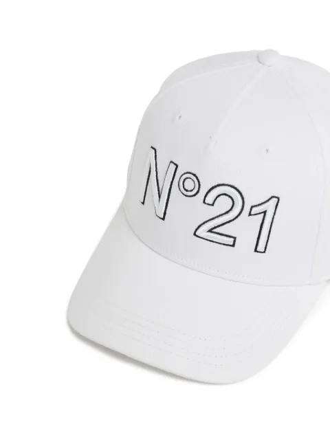 Nº21 Kids gorra de béisbol con logo bordado